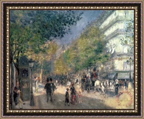 Pierre Auguste Renoir The Boulevards Framed Print