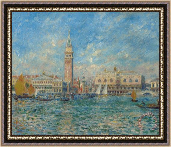 Pierre Auguste Renoir The Doge's Palace in Venice Framed Painting