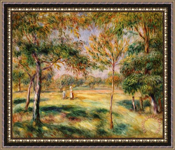 Pierre Auguste Renoir The Glade Framed Painting