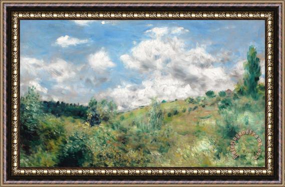 Pierre Auguste Renoir The Gust of Wind Framed Print