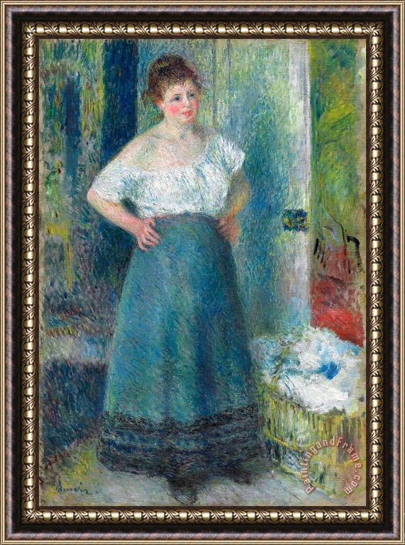 Pierre Auguste Renoir The Laundress Framed Painting