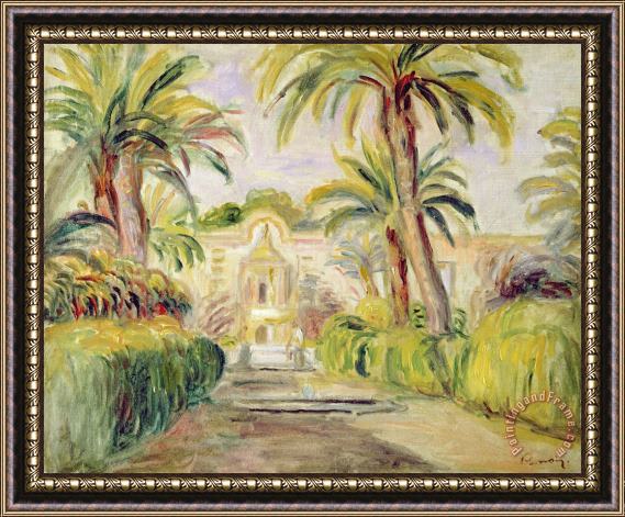 Pierre Auguste Renoir The Palm Trees Framed Painting