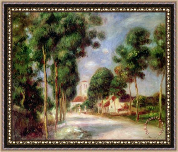 Pierre Auguste Renoir The Road to Essoyes Framed Painting