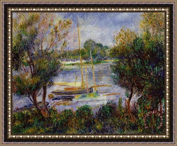 Pierre Auguste Renoir The Seine at Argenteuil Framed Painting