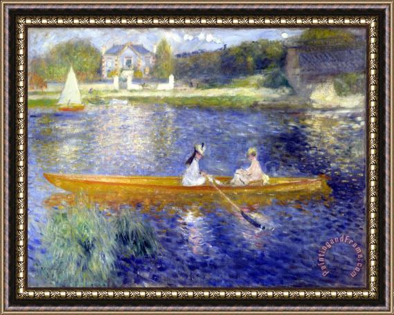 Pierre Auguste Renoir The Skiff (la Yole) Framed Painting