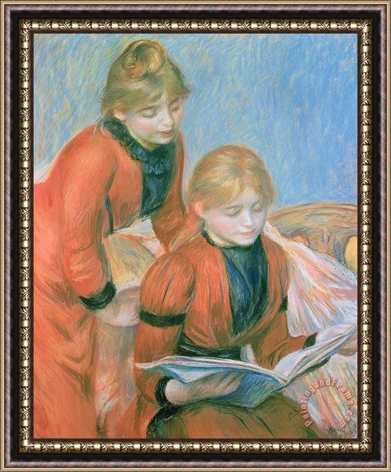 Pierre Auguste Renoir The Two Sisters Framed Painting
