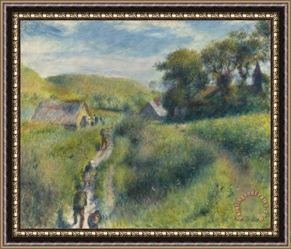 Pierre Auguste Renoir The Vintagers Framed Print