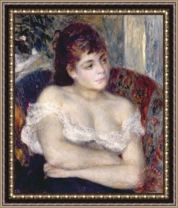 Pierre Auguste Renoir Woman in an Armchair Framed Print