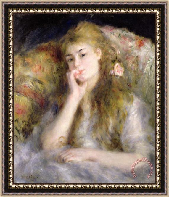 Pierre Auguste Renoir Young Woman Seated Framed Print