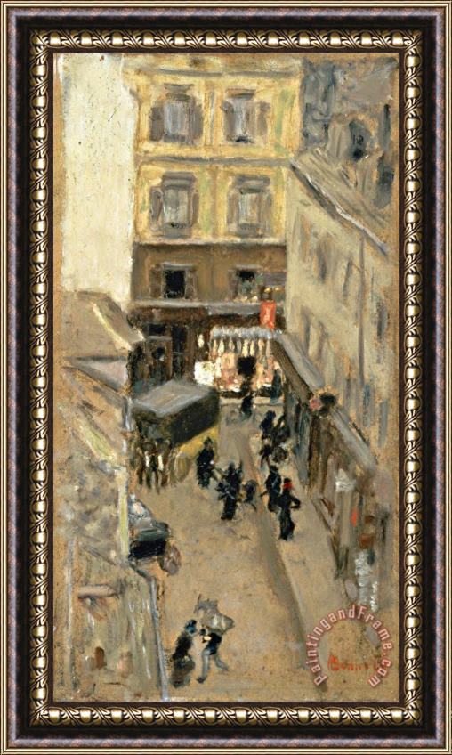 Pierre Bonnard Narrow Street in Paris Framed Painting