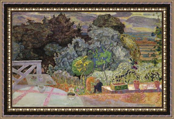 Pierre Bonnard The Terrace Framed Painting