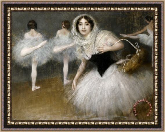 Pierre Carrier Belleuse The Dancers Framed Painting
