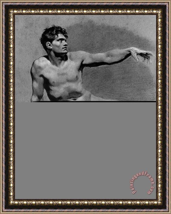 Pierre Paul Prudhon Male Nude Framed Painting