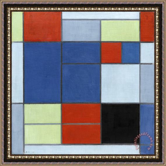 Piet Mondrian Composition C Framed Painting