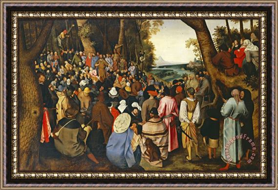 Pieter Bruegel the Elder Saint John The Baptist Preaching Framed Print
