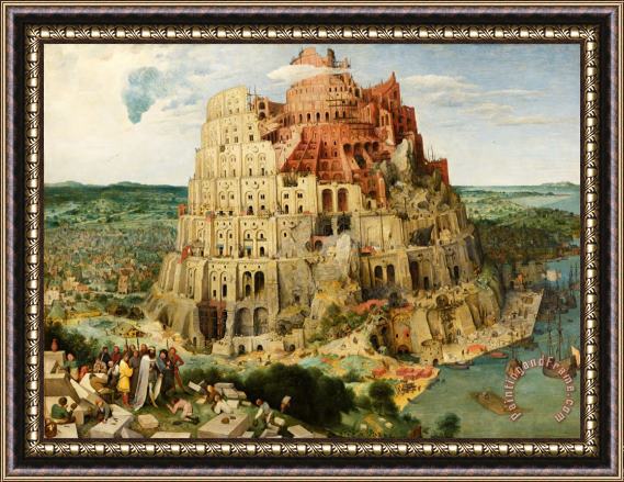 Pieter Bruegel the Elder The Tower of Babel (vienna) Framed Print
