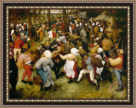 Pieter Bruegel the Elder The Wedding Dance Framed Print