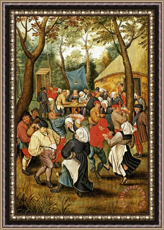 Pieter Bruegel the Elder The Wedding Feast Framed Painting