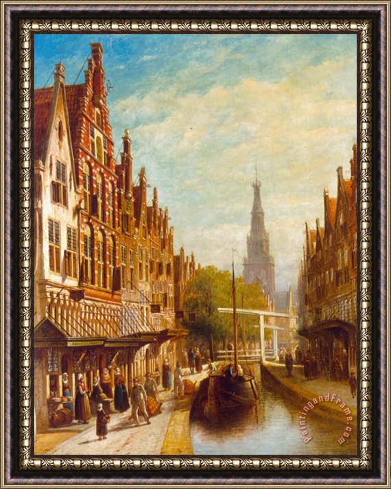 Pieter Gerard Vertin A View of Alkmaar Framed Print