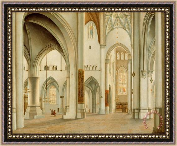 Pieter Jansz Saenredam The Interior of St. Bavo, Haarlem Framed Print
