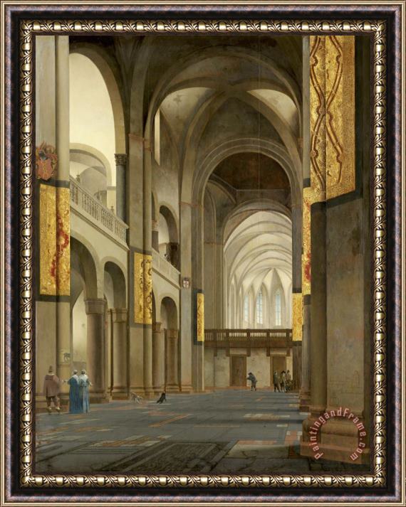 Pieter Jansz Saenredam The Nave And Choir of The Mariakerk in Utrecht Framed Print