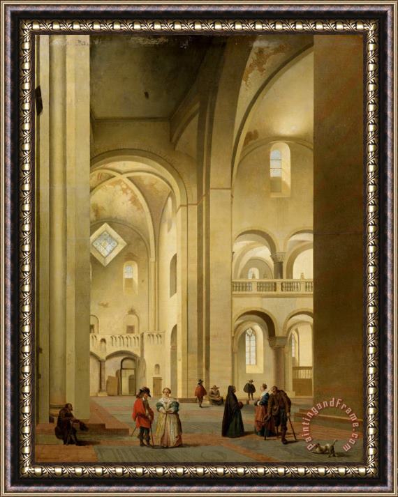 Pieter Jansz Saenredam The Transept of The Mariakerk in Utrecht, Seen From The Northeast Framed Painting