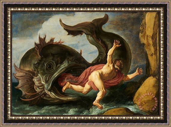 Pieter Lastman Jonah And The Whale Framed Painting