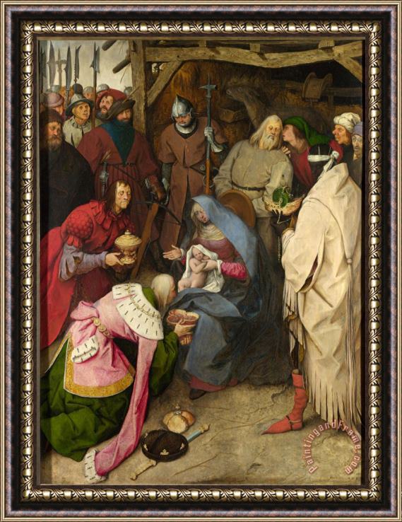 Pieter the Elder Bruegel Anbetung Der Konige Framed Print