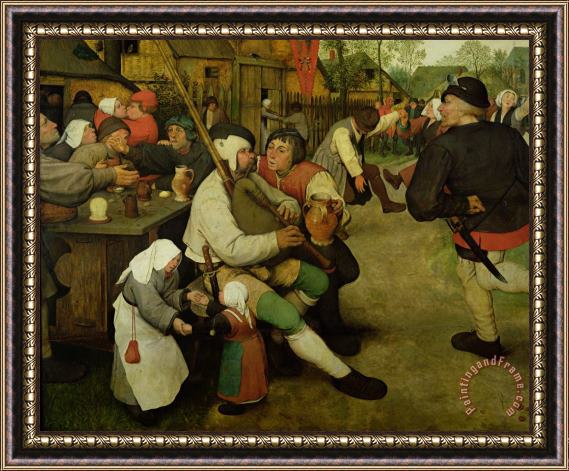 Pieter the Elder Bruegel Peasant Dance Framed Painting