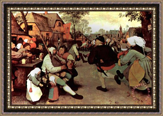 Pieter the Elder Bruegel The Peasant Dance Framed Print