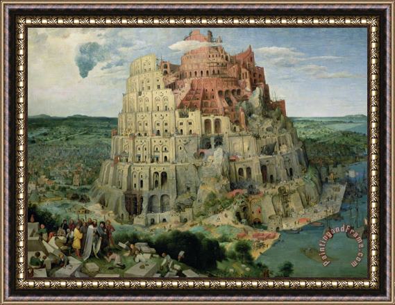 Pieter the Elder Bruegel Tower of Babel Framed Print