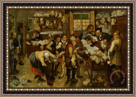Pieter the Younger Brueghel The Payment of Tithes Framed Print
