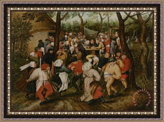 Pieter the Younger Brueghel The Wedding Dance Framed Painting