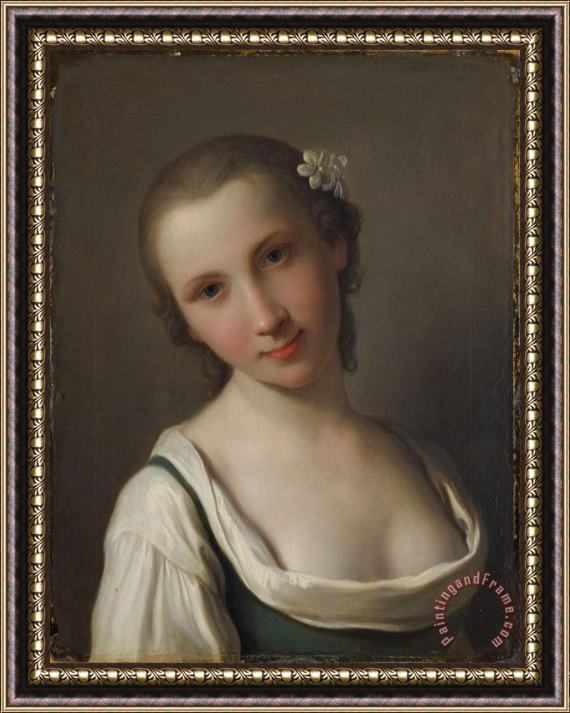 Pietro Antonio Rotari A Young Lady Framed Painting