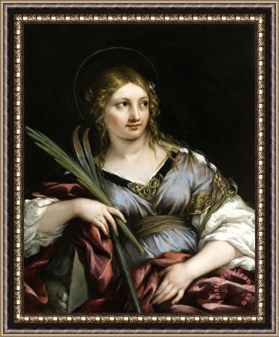 Pietro da Cortona St. Martina Framed Painting