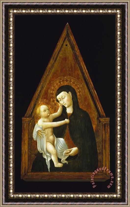 Pietro di Giovanni d'Ambrogio Madonna And Child Framed Print