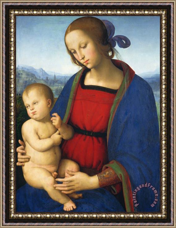 Pietro Perugino Madonna And Child Framed Painting