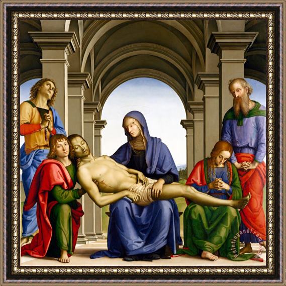 Pietro Perugino Pieta Framed Painting
