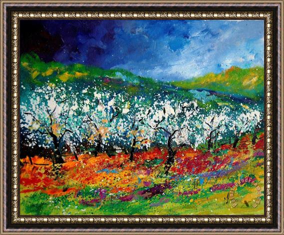 Pol Ledent Appletrees 4509070 Framed Painting