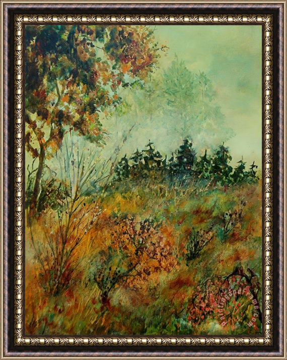 Pol Ledent Autumn mist 68 Framed Painting