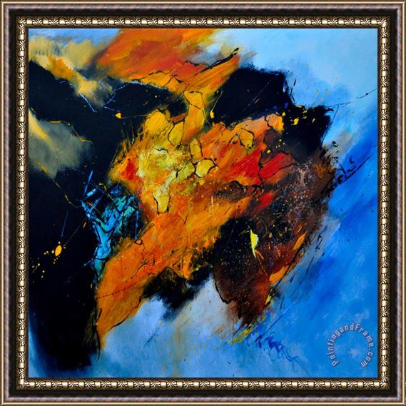 Pol Ledent Buffalo-like abstract Framed Painting