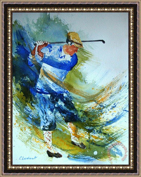 Pol Ledent Golf Player Framed Print