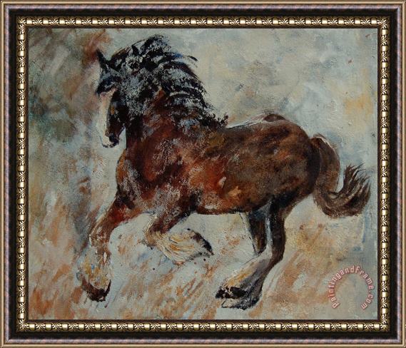 Pol Ledent Horse 561 Framed Print