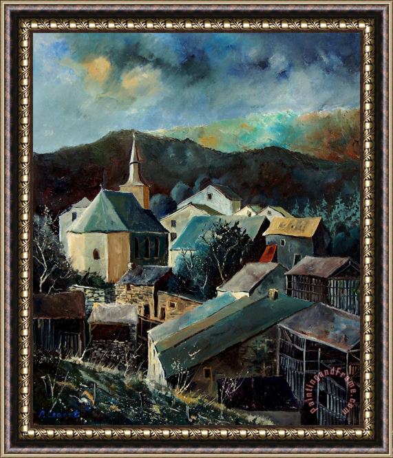 Pol Ledent Laforet village Framed Painting