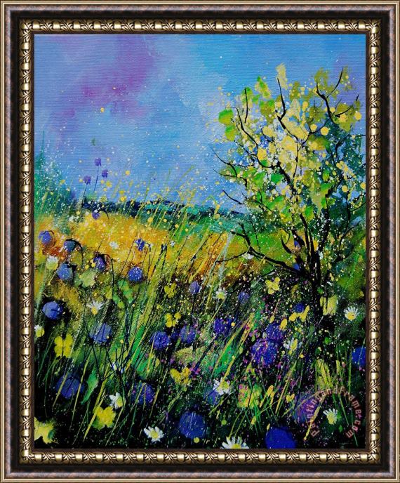 Pol Ledent Landscape with cornflowers 459060 Framed Print