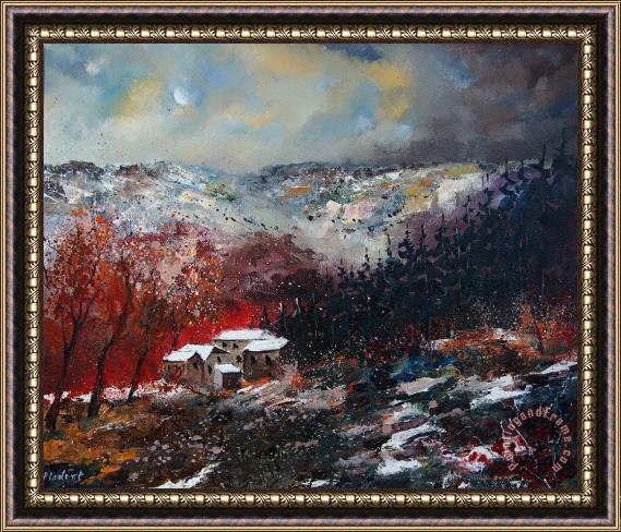 Pol Ledent Last Snow Framed Painting