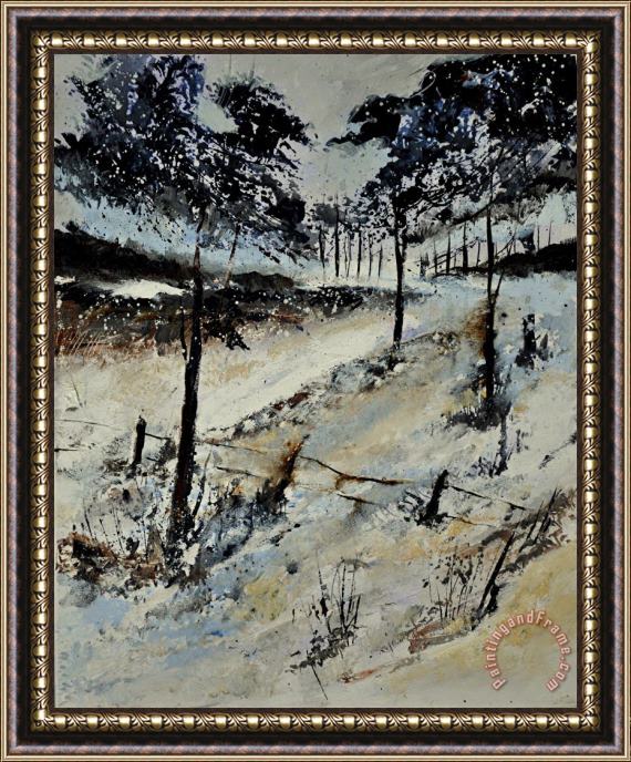 Pol Ledent Snowy Landscape 451110 Framed Print