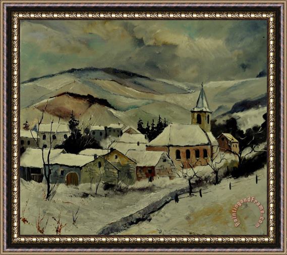 Pol Ledent Snowy landscape 780121 Framed Print
