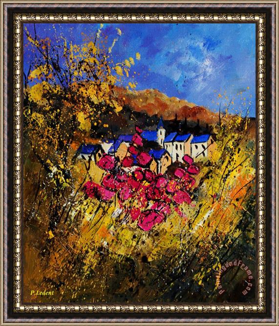 Pol Ledent Village 450808 Framed Painting