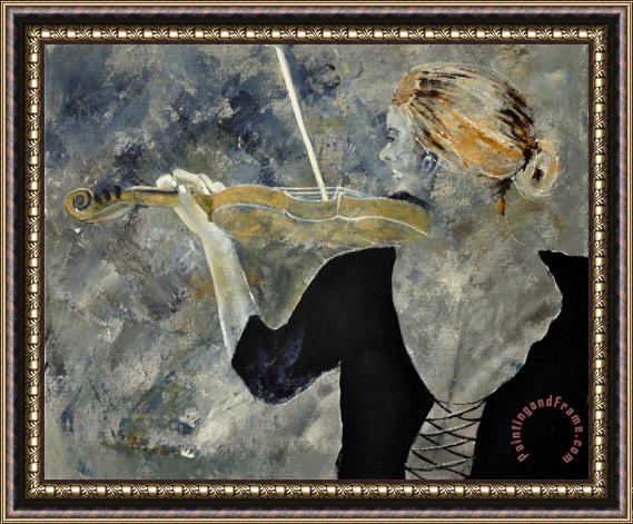Pol Ledent Violinist 562120 Framed Painting